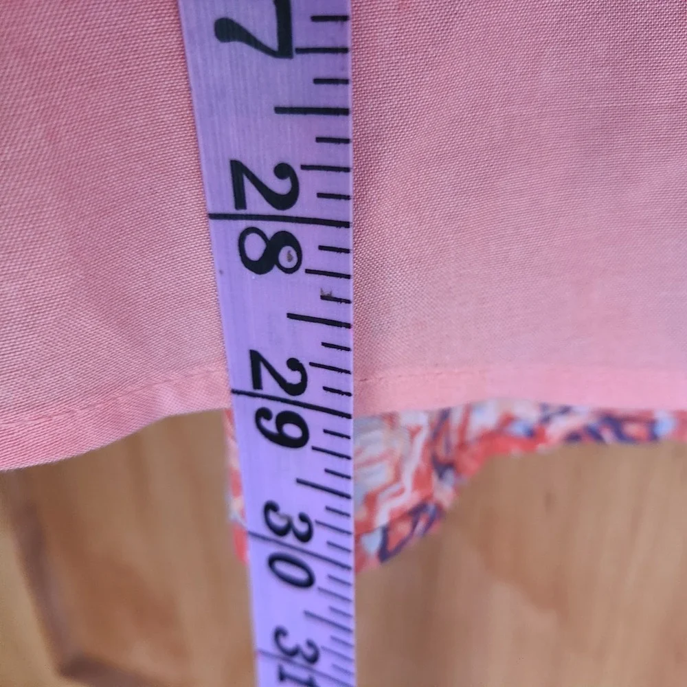 NWT Caffe Marrakesh 1X  Peach Boho Blouse Button Front Bohemian Quiet Luxury XXL - Picture 8 of 8